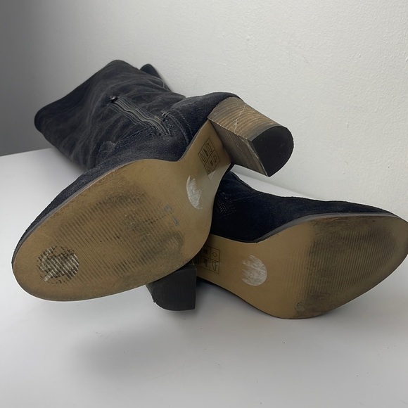 Dolce Vita DV Gray Suede Side Zip Heeled Boots size 6.5 M - Picture 5 of 17